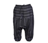 Shopoholic Fashion Bambini Hippie Harem Larga Boho Pantaloni Hippy Colorati Bambini Retro Comodo Tuta - Nero, XX-Large