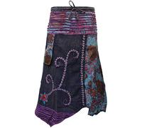 Shopoholic Fashion - Gonna sciolta, stile hippy, bohémien, Nero , Taglia unica