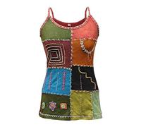 SHOPOHOLIC FASHION Top da Festival per Gilet Hippie Mix Arancione da Donna, M