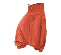Shopoholic - Pantaloni tipo sarouel, stile Aladdin e hippie, tuta arancione M