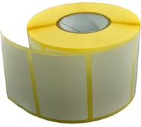 SHOPPARE - 1000 etichette adesive 60 x 40 mm anima interna 40 mm. - rotolo etichette BIANCHE codice a barre - CARTELLINI - stambante termica - ufficio