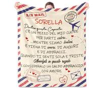 Shoppawhile Sorella Flanella Coperta 130 x 150cm Regalo Sorella Compleanno Natale Speciale Regalo per Sorella Idee Regali Sorella…