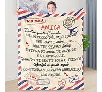 Shoppawhile Speciale Regali Migliore Amica Compleanno Coperta Flanella 130 x 150cm Amicizia, Idee per Natale