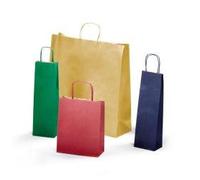 REX SADOCH - SDF26BICOL - Shopper bicolor - con manici - carta ritorta - 26 x 12 x 36 cm - colori assortiti - Rex Sadoch - 94709 - Conf. da 25 Pz. - SDF26BICOL