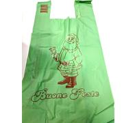 SHOPPER BIODEGRADABILI MINI 24X45 BUSTE BIO KG 4 COMPOSTABILI NATALE BUONE FESTE