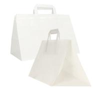 Eurofides® 200 Shopper White Food Line Bianco cm. 32+22x24
