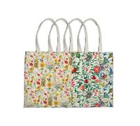 PIGNA - 0233105 - Shopper Nature Flowers - 42x38,5 cm - eco cotone - fantasie assortite - Pigna - 99818 - Conf. da 12 Pz. - 0233105