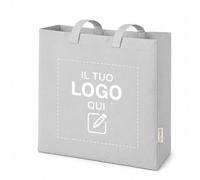Shopper personalizzata Canvas 220gsm 40x35x12 cm con Soffietto e Manici Lunghi - Shopper Resistente Riutilizzabile - Personalizzabile per Stampa, Gadget e Uso Quotidiano