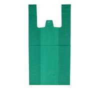 Shopper Plastica Verde Tipo Maglietta Riutilizzabili 42x53cm Shopper Plastica Resistenti 1KG 70 Percento Riciclati Commercio Alimenti Supermercato Fruttivendolo Pescheria Mercato
