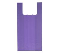 Shopper Plastica Viola Tipo Maglietta Riutilizzabili 42x53cm Shopper Plastica Resistenti 1KG 70 Percento Riciclati Commercio Alimenti Supermercato Fruttivendolo Pescheria Mercato