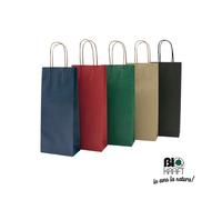 Shopper Portabottiglie Mainetti Bags - 14x9x38 cm - 072222 (Rosso Conf. 20)