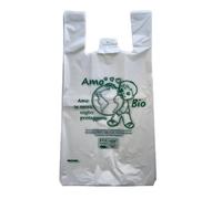Shopper Spesa Biodegradabili Compostabili 30+20x50cm Scatola da 4 kg Circa 220 buste