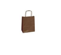 Shopper Twisted - maniglie cordino - 45 x 15 x 50 cm - carta kraft - marrone - M