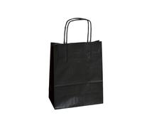 Shopper Twisted - maniglie cordino - 45 x 15 x 50 cm - carta kraft - nero - Main