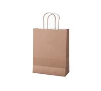 Shopper Twisted - maniglie cordino - 45 x 15 x 50 cm - carta kraft - rosa antico