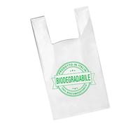 Shoppers Bio Compostabili Maxi Bianche 6 kg - 32+20x62 cm