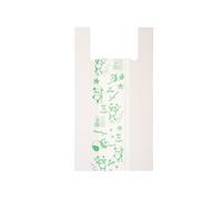 No Brand - G1D012S - Shoppers Maxi - 30 x 60 cm - mater-bi - bianco - scatola 500 pezzi - 91321 - Conf. da 1 Pz. - G1D012S