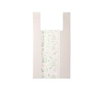No Brand - G1D008S - Shoppers Midi - 28 x 50 cm - mater-bi - bianco - scatola 500 pezzi - 91320 - Conf. da 1 Pz. - G1D008S