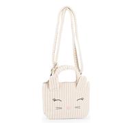 MOFU MOFU - Shopping Bag in Velluto Ufficiale Mofu Mofu, Gift Bag Personalizzata con Ricami e Applicazioni 3D, 32x34h Aperta, 14,5x19,5h Chiusa