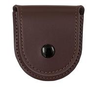 ShoppeWatch PWC67BR - Custodia per orologio da tasca con catena, in finta pelle, mini sacchetto per orologio, stile vintage, stile steampunk, colore: marrone, Marrone, S, Vintage