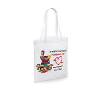 Shopping Bag Maestra Regalo Maestra Le migliori insegnanti insegnano col cuore non con i libri Regalo Maestra fine Anno Scolastico