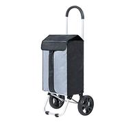 Shopping Carrello pieghevole per la spesa su ruote Push Tote Carrello di grande capacità Shopping per bagagli, visione di utilità dello shopping