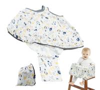 Shopping Cart Cover for Baby, Grocery Cart Sleeve with Safety Harness, Soft Washable Stroller Hood, 1-Pack Gray, For High Chairs Kids Seating Protection in Stores and Restaurants