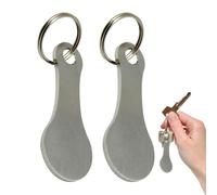 Shopping Cart Token | Aluminum Trolley Coin Keychain - 2 Pack