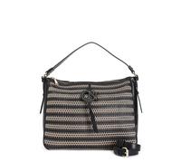 SHOPPING CON DETTAGLIO IN RETE CON INFILATURA. LOGO CON INFILATURA