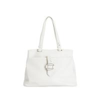 SHOPPING CON TASCA SUL DAVANTI E ACCESSORIO IN METALLO CON SMALTO SU PASSANTE A