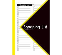 Shopping List Log Book: 6x9 inches or A5 | 110 Pages