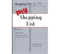 Shopping List Notebook: Two columns per page for everyday shopping, party planning, home projects, holidays and so much more.