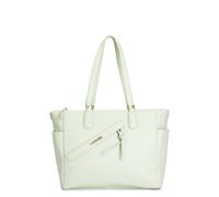 SHOPPING MORBIDA IN MATERIALE A GRANA GROSSA ,CON TASCA CON ZIP E TASCHE LATERA