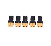 Shopping Pazzo XT30 a XT60 RC Drone Connettore Adattatore Plastica + Spina Batteria in Metallo, Spina convertitore Batteria Solida e Durevole 5 Pezzi/Set,(XT30 Male to XT60 Female)