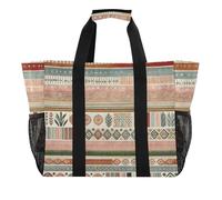 Shopping Riutilizzabile Generi alimentari Vacanza Tote Bag Boho Vintage Stripes Beach Bags Donne Totes Moderno Cartoon Designer Barca Bag Mom Tote Extra Large