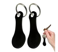 Shopping Trolley Tokens - Aluminum Alloy Keyring Shopping Trolley Tokens, Trolley Coin Tokens, Shopping Cart Keyrings Decorations for Men Women