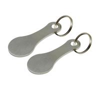 Shopping Trolley Tokens, Portable Aluminum Alloy Keyring, Metal Accessory