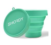 SHORDY - Sterilizzatore mestruale pieghevole in silicone, contenitore per bollire e conservare, adatto per il microonde, compatto per i viaggi, ideale per sterilizzare e conservare le tazze mestruali