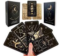 Shores Of Moon Luna Somnia - Mazzo completo di 78 carte (Arcani maggiori e minori) con guida e scatola, strumento per divinazione stellata e astrologia celeste