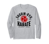 Shorin-Ryu Karate Do Arti Marziali Giappone Okinawa Maglia a Manica