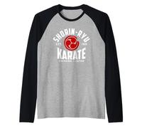 Shorin-Ryu Karate Do Arti Marziali Giappone Okinawa Maglia con Maniche Raglan