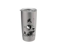 Shorin Ryu - Uniforme da karate, per calligrafia Bicchiere termico in acciaio inox doppia parete