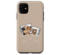 Shorkie addormentato con peluche per gli amanti dei cani simpatici animali domestici Custodia per iPhone 11