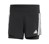 Pantaloncini adidas adizero 2 in 1 uomo nero