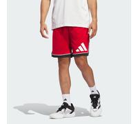 adidas Uomo Basketball Badge of Sport Short, Team Power Red/Black, XXL
