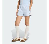 adidas Originals - Pantaloncini azzurri con 3 strisce all'uncinetto-Blu 2XS