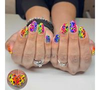 Short Almond Press On Nails Nails Brivello Artificiale Acrilico Lande Artificiale 12 Taglia 24 Da 24 Premere Un Chiodo Alla Punta Mandorla Mandorla Francese