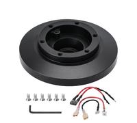 Short Boss Hub Adapter Kit Black Aluminum Quick Release Hub Adaptor Compatible With E36 318 325 328 840 850 E39 M3 Z3 Steering Wheel