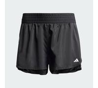 adidas Donna Pacer Training 3-Stripes Woven High-Rise Shorts (Plus Size), Black/White, XL Plus