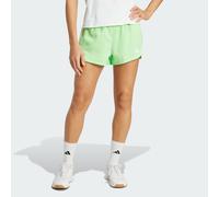 Short da allenamento Pacer 3-Stripes Woven High-Rise Lime Burst / White L 8 CM